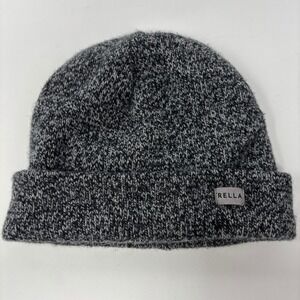 Rella Merino Wool Blend Cuffed Beanie‎ Hat Grey Marled Salt Pepper Gorpcore Cozy